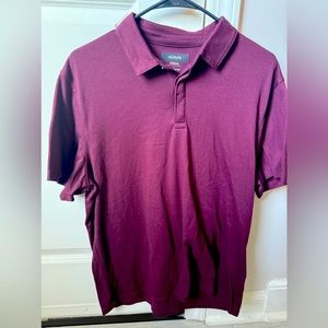 Alfani Burgundy Polo Sz. L